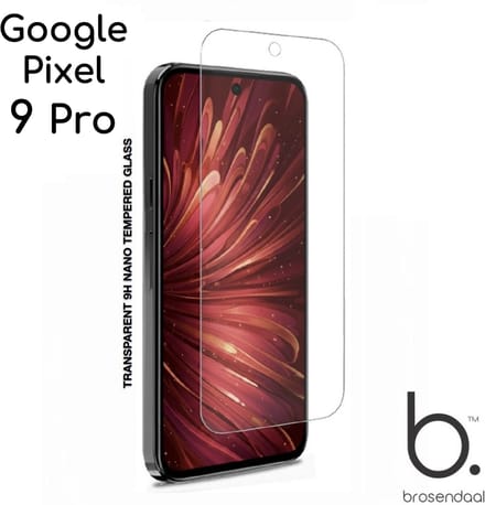 Brosendaal Screenprotector voor Google Pixel 9 pro - Ultradun - 9H Nano Coating - Maximaal Kras- en Valbestendig