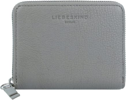 LIEBESKIND BERLIN Leren Portemonnee Harris Conny20 Zip Wallet Honey Grey Grijs