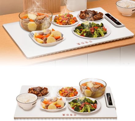 Verwarmde Platen - Elektrische Warmhouders - Buffet Warm Houden - Instelbare Temperatuur - Draagbaar Ontwerp