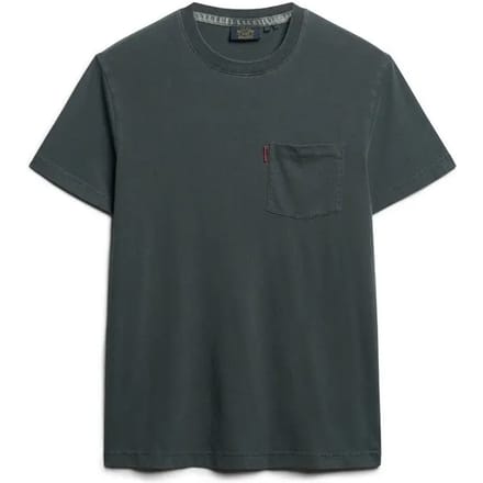 Superdry - Essential Washed T-shirt met borstzak - Heren - T-shirts