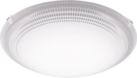 EGLO Magitta 1 - Wand/Plafondlamp - 1 Lichts - Ø250mm. - Wit, Helder
