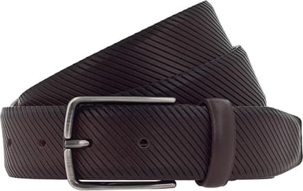 Vanzetti Leren Riem 35mm Leather Belt W100 Dark Brown Bruine