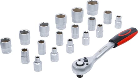 Dopsleutelset 1/2 inch 19-delig - Maten 8 tot 32 mm