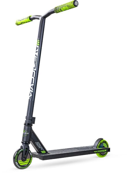 Madd Gear MG3 Zen - Stuntstep - Zwart Groen - Aluminium Deck - 110mm Wielen