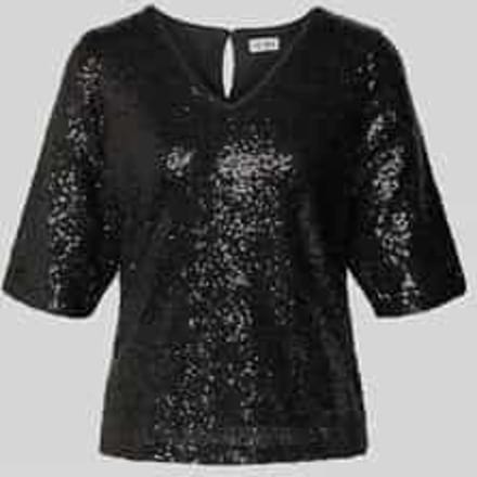Blouseshirt met V-hals, model 'FAUCA'