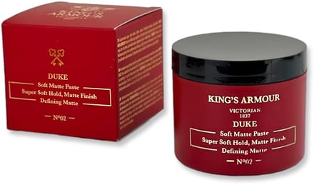 King's Armour Duke Zachte matte pasta - Super Soft Hold, matte afwerking, 110 ml