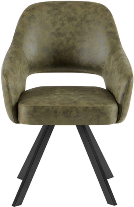 Eetkamerstoel Emilie CEP 04 Army Green - eetkamerstoelen set van 2