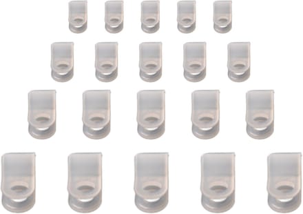 Kabelbeugel (6,4mm binnen dm) voor bevestiging verlichtingskabel - 20 stuks