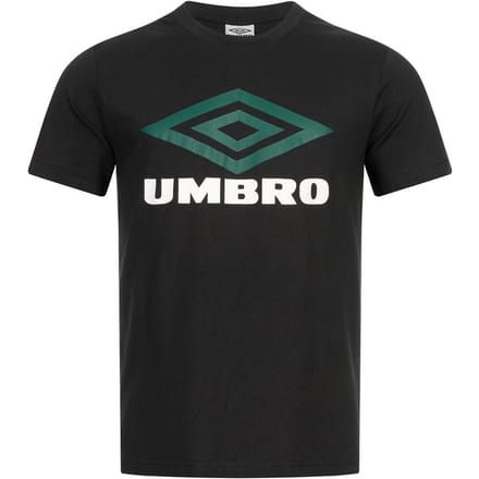 Umbro Groot Logo Heren Zwart/Groen T-Shirt