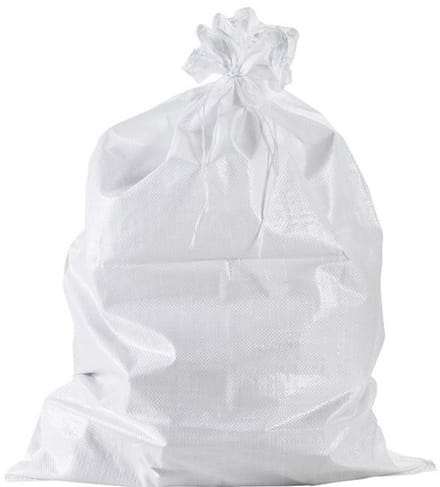 10x | PP platte zak met trekkoord 65x100 cm | Voor bouwafval