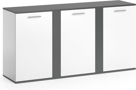 Vicco Novelli Sideboard – 40 x 80 cm met deuren Antraciet