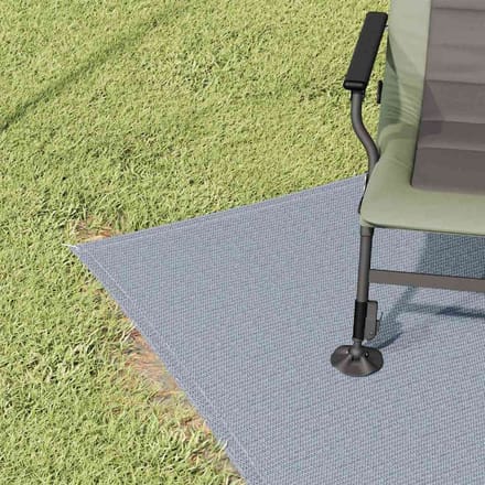 vidaXL - Tenttapijt - Blauw - en - Grijs - 200 - x - 200 - cm - Polyetheen