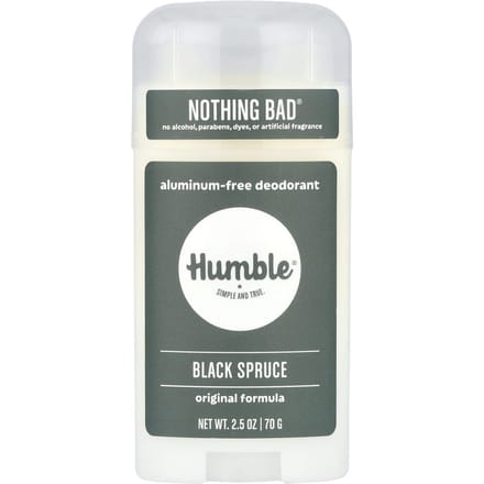 Humble Brands, Aluminum-Free Deodorant, Black Spruce, 2.5 oz (70 g) white
