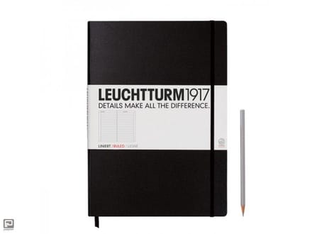 Leuchtturm1917 Notitieboek XL - Master Classic Gelinieerd - Zwart