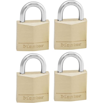 MasterLock Hangslot - Massief Messing - 30mm - 4 stuks - 130EURQNOP