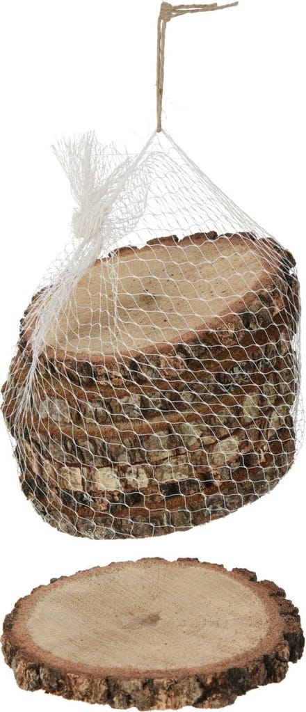 Christmas Decoration decoratie boomschijven - 12x st - hout - 9-13 cm