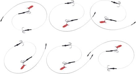 Ultimate 7x7 Steelwire Deadbait Leader Set (6 stuks) - Vistakel