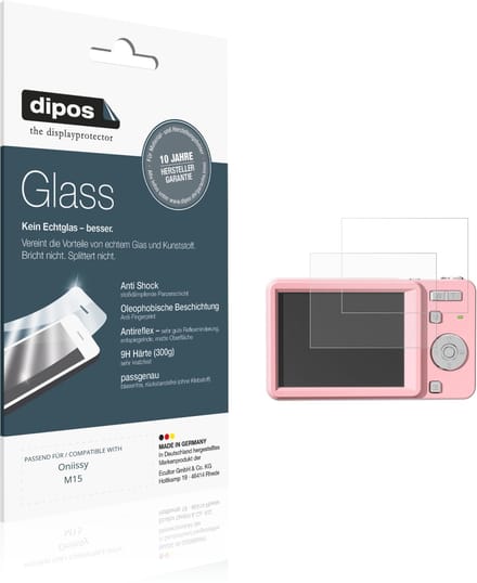 dipos – 2x Matte Pantserfolie geschikt voor Oniissy M15 | 9H Screenprotector