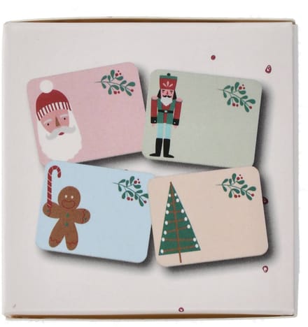 Folat - Naamstickers - Holly Jolly - 50 stuks