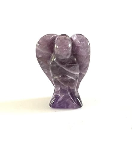 Amethist engel - edelsteen - paars - 3 x 2 x 1 cm