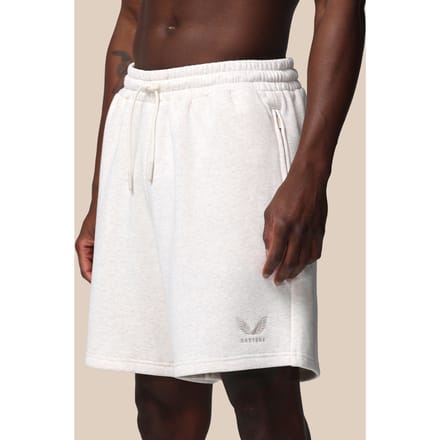 Heren Adapt Katoen Fleece Short - Oatmeal Marl