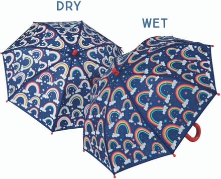 Floss & Rock Paraplu Rainbows - 60 cm x Ø 66 cm - Verandert van kleur!