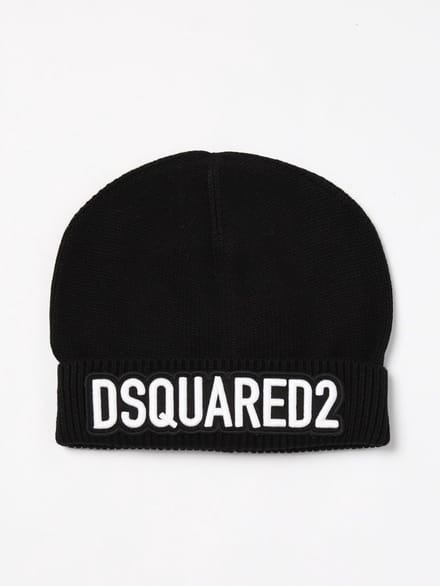Knit Beanie with Logo Kids - Black Hats