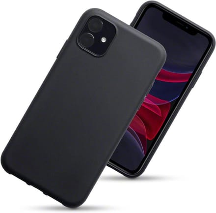 MobyDefend Hoesje - Geschikt voor iPhone 11 - TPU Backcover - Mat Zwart