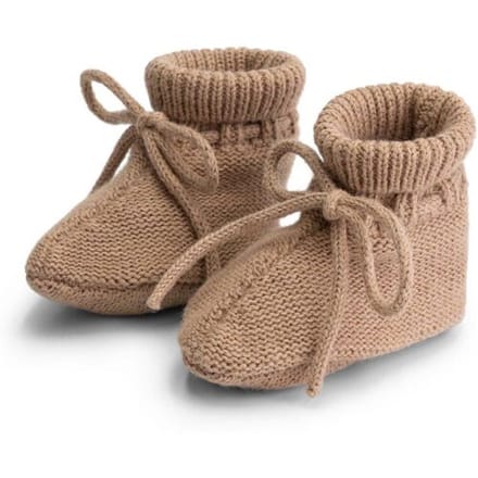 Prénatal newborn slofjes Pure Dark Sand Brown 1MT unisex