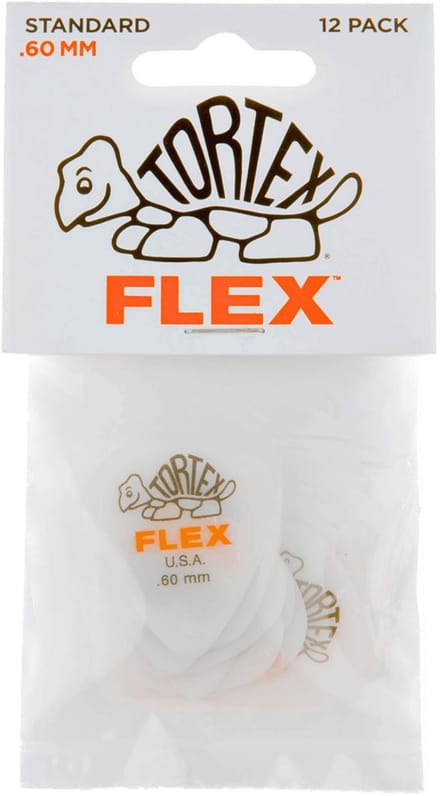Dunlop 428P60 Tortex Flex Standard Plectrum 0.60mm 12-Pack - Plectra, zakje met 12 stuks