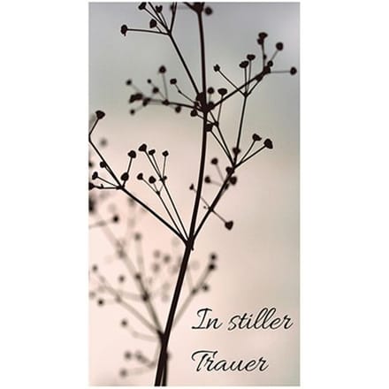 Wasmotief "In stille rouw 2"