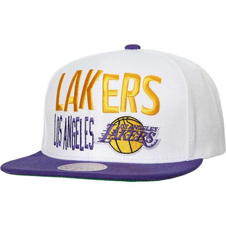 Mitchell And Ness NBA Los Angeles Lakers T Up Snapback Pet Wit