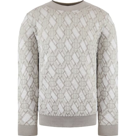 Emporio Armani Sweater met patroon heren Beige