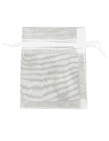 Organza buidels 7x9 - 100 stuks wit