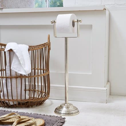 LOBERON Toiletrolhouder Corinne zilverkleurig