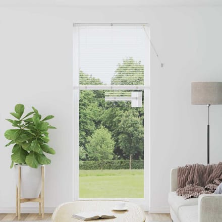 vidaXL - Venetiaanse - jaloezie - Wit - 220 - x - 85 - cm - 25 - mm - Aluminium
