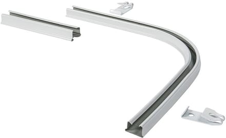 Intensions bocht 90° - wit - inclusief verbinder - voor plus rail