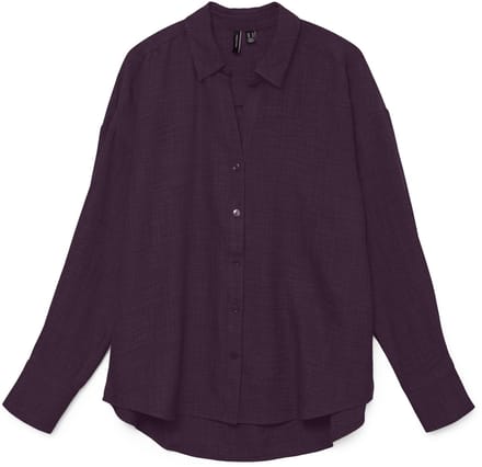 VERO MODA - VMMELANEY QUEENY LS SHIRT WVN NOOS - Dames - Blouses
