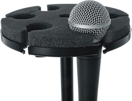 Gator Frameworks Microfoonstatief Adapter voor maximaal 6 microfoons; geschikt voor zowel bekabelde als draadloze microfoons (GFW-MIC-6TRAY)