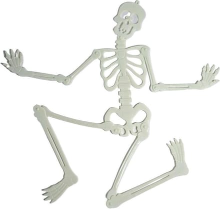 Halloween Decoratie Glow in the Dark Skelet 91 cm (griezel versiering)