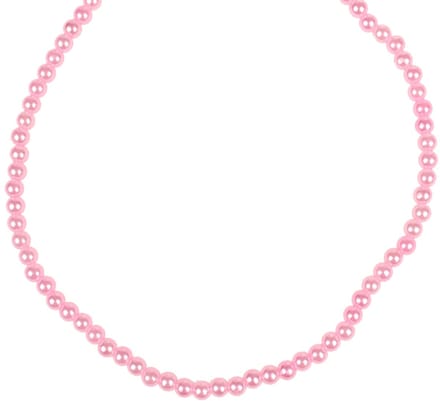 Kinderketting Imitatieparels Roze & Parelmoer - Imitatieparels 6mm - Elastisch