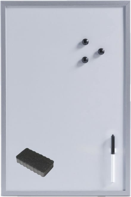 Zeller Magnetisch whiteboard - memobord - 40 x 60 cm - Met Wisser en stift