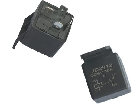 6V 40A Universele Wisselrelais voor Auto en Motorfiets - 4 Pins
