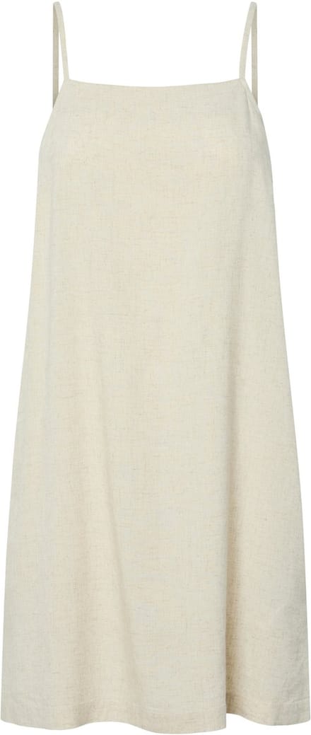 Pieces midi-jurk PCPIA BANDJES LINNENMIX