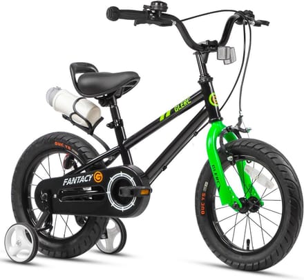 Kinderfiets - Loopfiets - Leren Fietsen - Verstelbaar Zadel - 14 inch - Zwart
