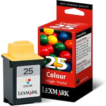 Lexmark 15M0125 nr. 25 inktcartridge kleur hoge capaciteit (origineel)