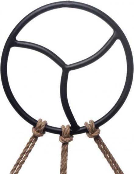 Black Line - Shibari Bondage Suspension Ring - Zwart