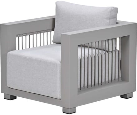 Houston aluminium lounge tuinstoel - taupe - valley sand