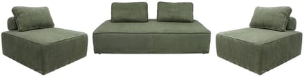 sweeek - Set fauteuils voor modulaire 4-zits bank corduroy - lao