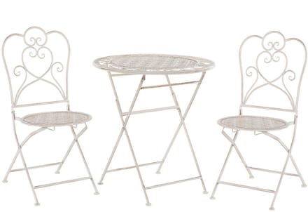TRIESTE - Bistroset voor 2 - Lichtbeige - IJzer